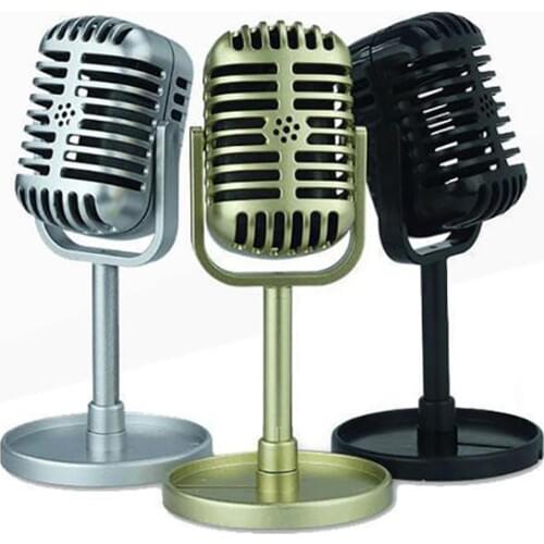 Classic Retro Dynamic Vocal Microphone Vintage Style Mic Universal Stand Compatible Live Performance Karaoke Studio Recording
