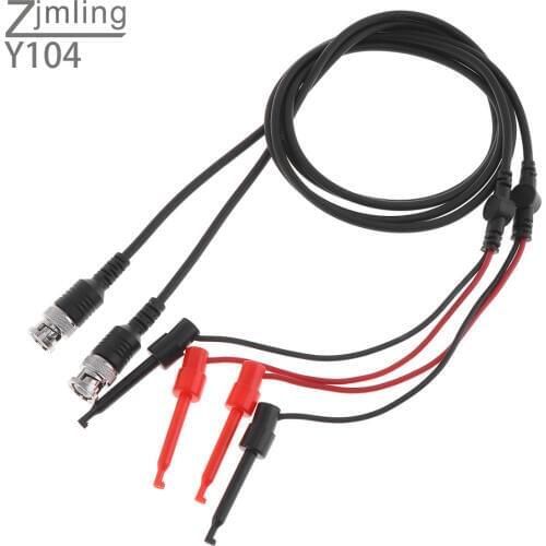 2pcs/lot ZJMLING P6100 Oscilloscope Probe Kit 100MHz Scope Clip Test Probe Cable 1X / 10X Switchable