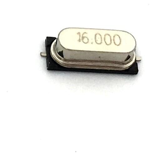 20pcs smd hc-49s 16.000mhz 16MHz 20ppm 20pF quartz resonator crystal