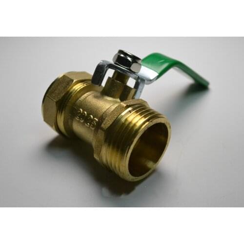 Brass 2 way ball valve aluminum plastic tube solarvalve female/male ball valve pipe fitting connector DN15/DN20/DN25