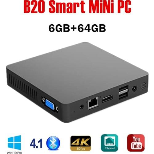 New Beelink T4 Mini PC x5-Z8500 Windows 10 Smart Desktop PC 4G+64G 2.4/5.8G WiFi BT4.0 1000M HDMI-compatible Office Dual Display