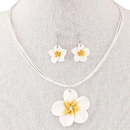 Jewelry Set Fashion Attractive Alloy Flower Dangle Jewelry Set for Party Dating Vacation