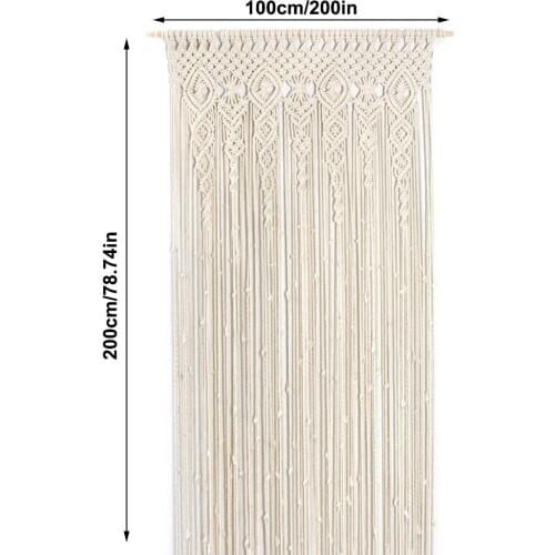 Wall Hanging Curtain Bohemian Door Window Hanging Curtain Hand-woven Tapestry Bedroom Living Room Wedding Party Decoration Ornam