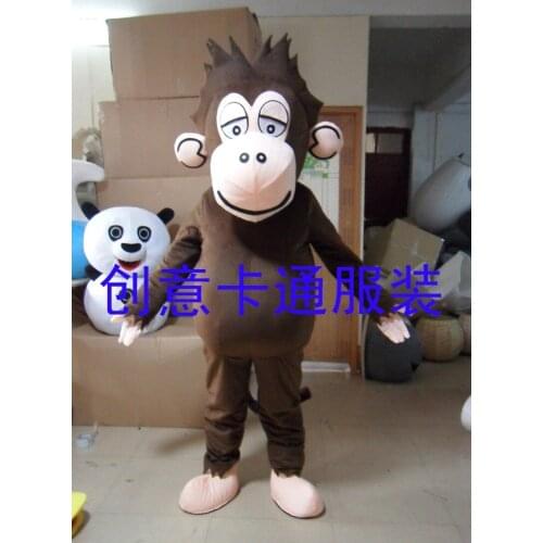 Strange Monkey Mascot Costumes Cartoon Fancy Dress for Adult Animal Large Orangutan Apparel Halloween Party Outfit