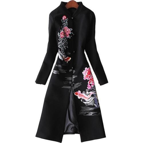 OKXGNZ Womens Black Coats