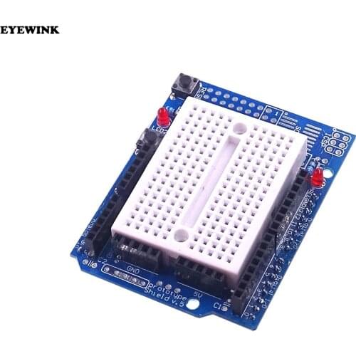 UNO Proto Shield prototype expansion board with SYB-170 mini breadboard based For ARDUINO UNO ProtoShield