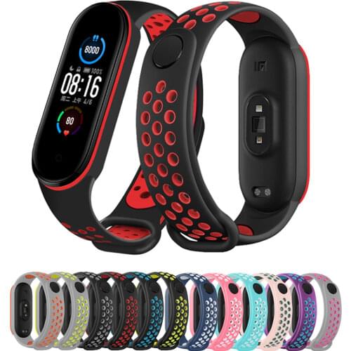 Strap for Mi band 6 Bracelet Sport Silicone Miband4 miband 5 Wrist correa belt Replacement Wristband for xiaomi Mi band 4 3 5 6