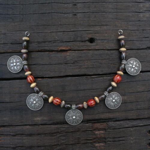 1pcs Dropshipping Slavic Jewelry Makeing For Women Pendant, Ethnic Style Viking Age Brooch Buckle Lunula Jewelry For Cool Men