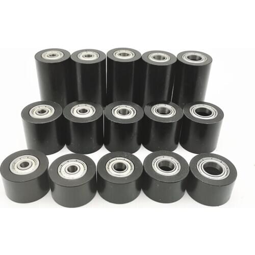 1 Piece 45 # Steel Abrasive Belt Machine Accessories Passive Wheel Polishing Machine Bearing Pulley Silent Double Bearing