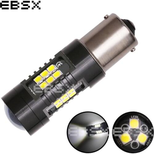 EBSX Car Styling 30X 1156 LED BA15S P21W S25 3030SMD 21 led Chips White Reverse Lamp Red Brake Lights DRL Car Turn Tail Bulb 12V
