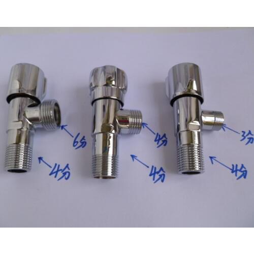 Vidric 6-point triangle valve Washer-specific angle valve 4 points into the water 6 points water outlet