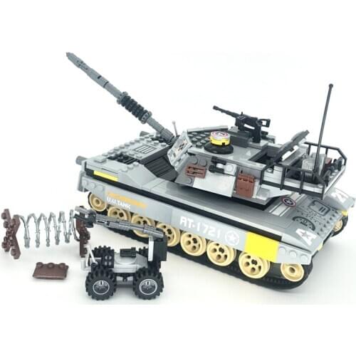 Military Techinic Overlord Tank Tactical Espionage Action Building Bricks Army Soldiers Weapon War Blocks Classic Toys For Boys