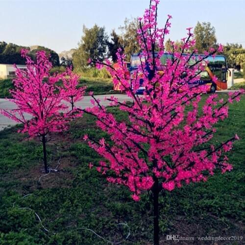 1.5M shiny LED cherry blossom Christmas tree lighting waterproof garden landscape decorative lights for wedding party Christmas