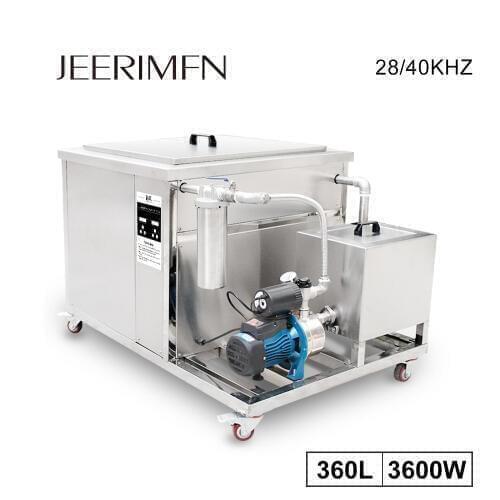 360 Liters Filtration Bath Kitchen Restaurant Dishes Oil Equipment Industrial Ultrasonic Cleaner Tank