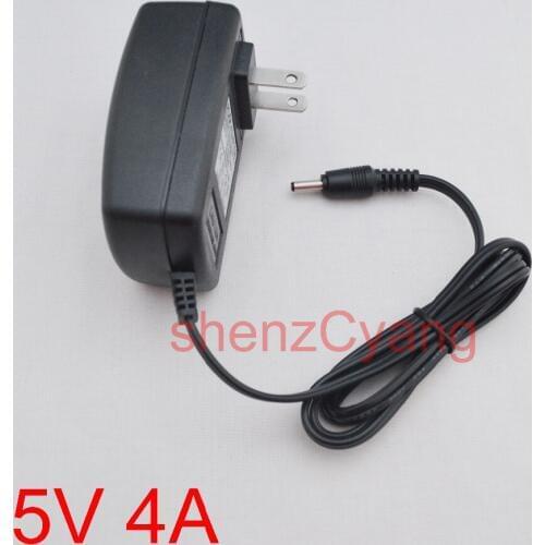 50PCS 5V4A AC 100V-240V Converter Adapter DC 5V 4A 4000mA Power Supply US Plug 3.5mm x1.35mm