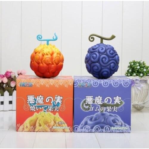 Anime One Piece Devil Fruit Flame-Flame Fruit Gum-Gum Fruit Ace Luffy Action Figure Model Collection Decoration Gift In Box