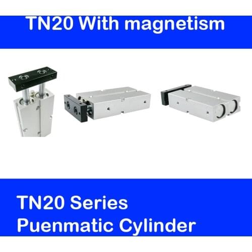 TN20 Series Free shipping 20mm Bore Compact Air Cylinders TN20 Dual Action Air Pneumatic Cylinder