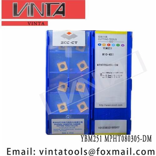 Free shipping MPHT060304-DM / MPHT080305-DM / MPHT120408-DM YBM251/ YBG302 cnc carbide turning inserts cutting blade tools