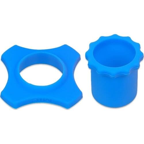 Bolymic Blue Silicone Sleeve Ring Bottom Sleeve Crash proof for wireless microphone microfono