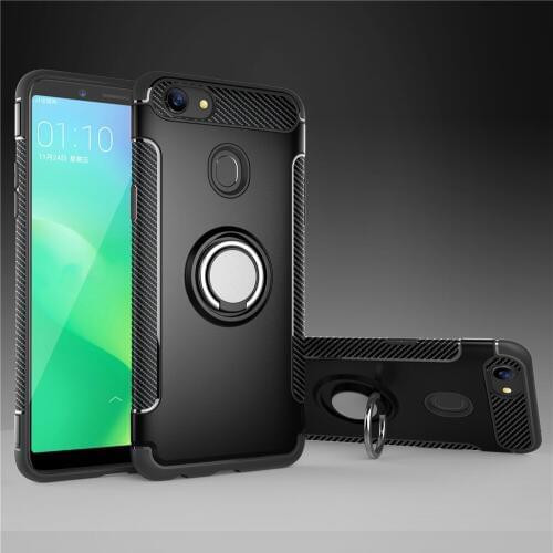 For OPPO A79 Case Cover Colorful Metal Magnetic Ring Holder Soft Silicone TPU Luxury Case for OPPO A79