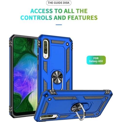 For Samsung Galaxy A50 Case A30S A50S Magnet Car Ring Stand Holder Cover for Samsung A50 A 50 SM-A505FN/DS 6.4'' A 50 A30S Coque