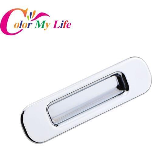 Color My Life ABS Chrome Sun Roof Handle Cover Inside Door Handle Sticker for Ford Focus 2 3 4 Mk2 Mk3 MK4 Car Accessories