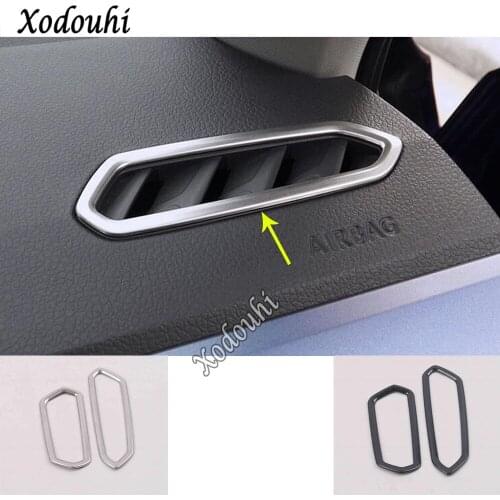For Volkswagen VW T-cross Tcross 2018 2019 2020 2021 Air Conditioner Vent Outlet Garnish Interior Accessories Frame Trim Stick