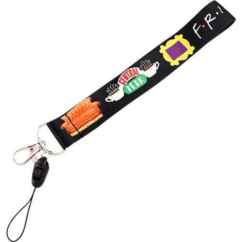 DZ2100 Friends tv show Lanyards Keychain Mobile Phone Straps Accessories Motorcycle Car Key Chain Hand Rope Key Ring Holder Gift