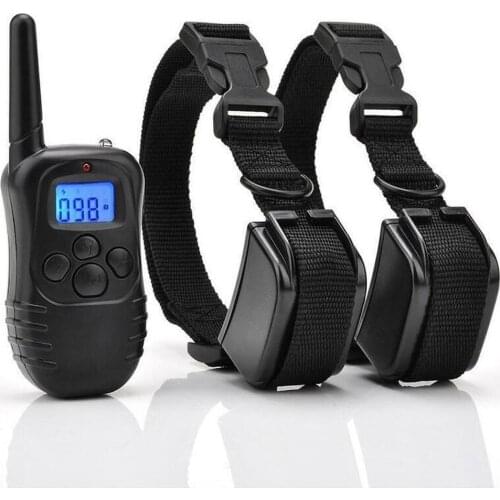 Electric Dog Anti Bark Trainer Pet Stop Barking Training Adjustable Collar Remmote Control 300M Dog No Bark Collar No Battery