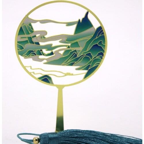 Kawaii Colorful Landscape Bookmark Cute Christmas Pendant Art Exquisite Book Mark Page Folder Office School Supplies Stationery