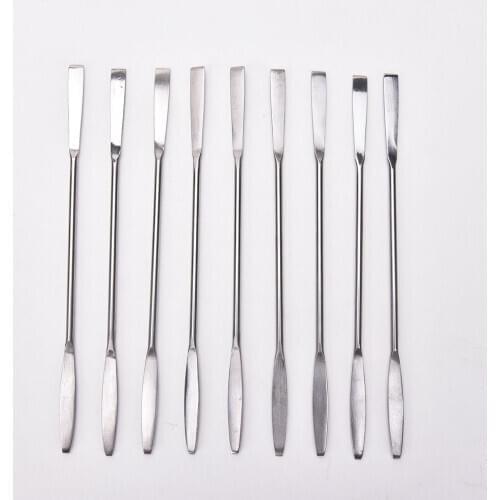 Makeup Cosmetic Nail Art Tool Stainless Steel Spoon Polish Cream Blender Mixing Palette Spatulas Spoon Stick Rod Tone