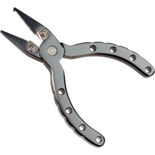 Multifunction Fishing Plier Line Cutter Split Ring Hook Remover Saltwater