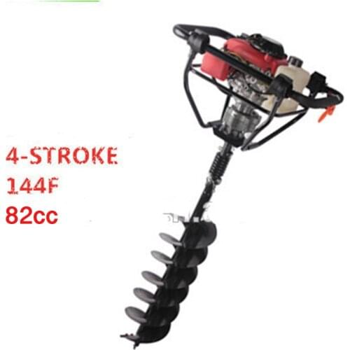 Powerful engine 4 strokes 144F Engine Gasoline Ground Drill/Earth Auger for drilling hole drilling equipment