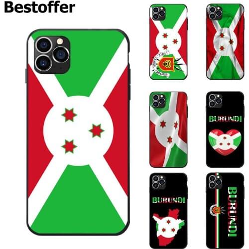 Soft Phone Case Cover of Burundi National Flag Coat Of Arms Theme For iPhone 6 7 8 S XR X Plus 11 Pro Max