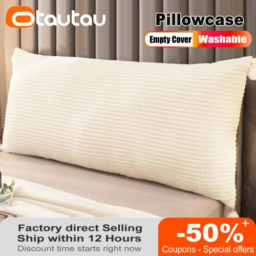 Soft Rectangle Bed Pillow Case Home Decor Designer Long Body Pillowcase Decorations Corner Seat Backrest Pouf Kids Cushion Cover