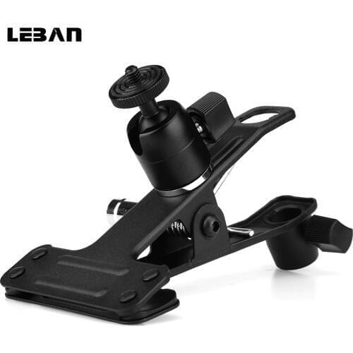 Photo studio kit Multi-Function Ball Head metal Clamp For Camera Flash Light or LED light