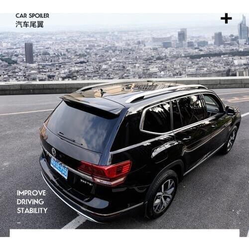 ABS Plastic Unpainted Color Rear Color Trunk Boot Wing Rear Lip Roof Spoiler For Volkswagen Atlas For Tera mont 2017 2018