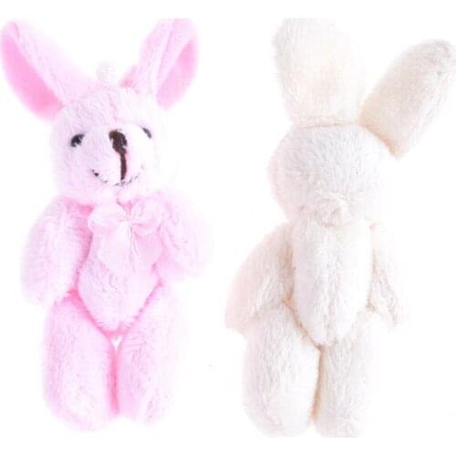 NEW Kids Party Plush TOY Rabbit Plush ,Animal Stuffed Dress Rabbit Key chain TOY , Bouquet Plush Dolls Random Color