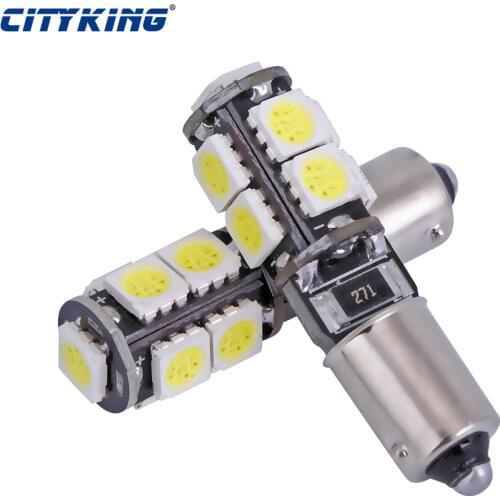 Wholesale ba9s led canbus 9smd 5050 led ba9s bulb canbus Smd Light ba9s 9smd Bulb No Obc Error Clearance Lights 50pcs/lot