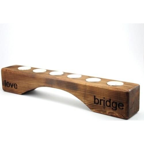 Turcowood Love Bridge Legend Candle holder 6'lı Tealıght