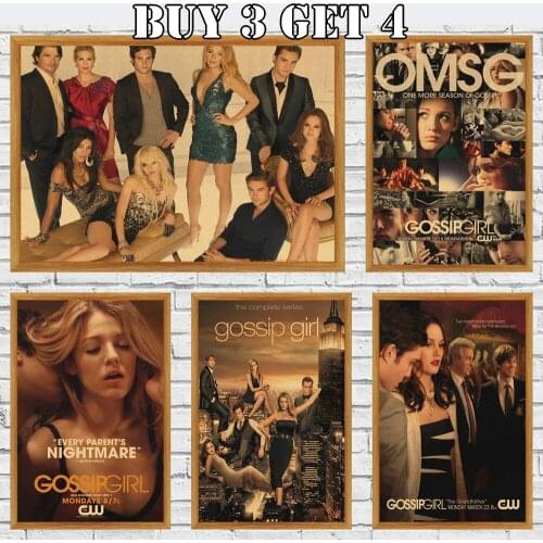 Classic Movie Poster Gossip Girl Art Painting Funny Kraft Paper Posters And S For Living Room