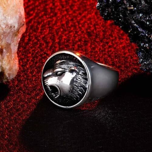 Animal Tiger Silver Ring Vintage Men Silver Ring Made In Turkey Solid 925 Sterling Silver