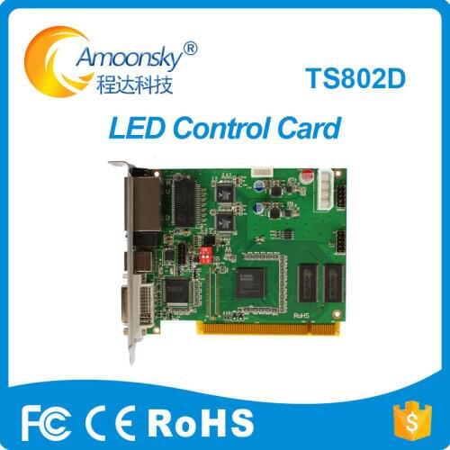 Linsn TS802D control system Sending card For Large p10 Full color LED module display control card