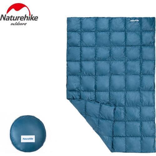 NatureHike Outdoor Camping Goose Down Quilt Lightweight Portable Feather Shawl Blanket Water Resistant Sleeping Bag