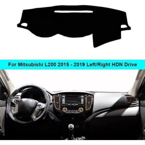 Car Inner Dashboard Cover Dash mat Carpet For Mitsubishi L200 2015 2016 2017 2018 2019 LHD RHD Car Sun Shade Dash Mat Cushion
