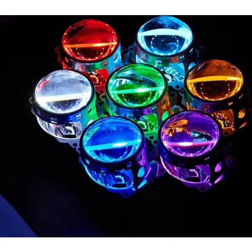 2pcs LED Multi-color Super Bright 360 Degree SMD Demon LED Halo Rings Kit Devil Eye For All Car Projector Headlight 2pc