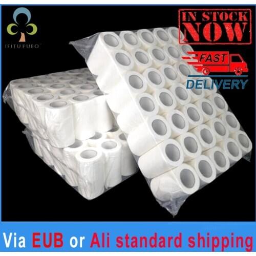 35 Rolls White Toilet Paper Toilet Roll Tissue Roll 4Ply Paper Towels Tissue Household Toilet Paper Toilet Tissue Paper GYH