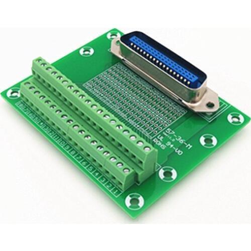 57Series 36-Pin 0.085" Vertical plug-in Male Header Connector Breakout Board