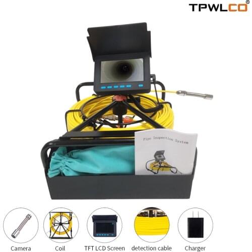 720P 4.3 inch Screen Endoscope Waterproof 17mm Inspection Sewer Pipeline Camera Borescope Underwater Equiment System