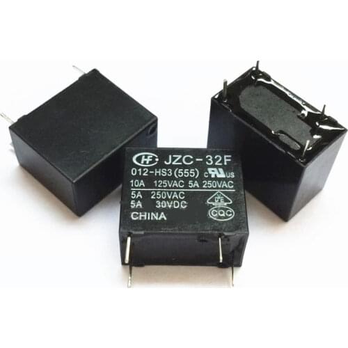 Free shipping 5PCS Hot Sale HF32F-005-HSL3 Relay JZC-32F-005-HSL3 4-pin one normally open 3A high